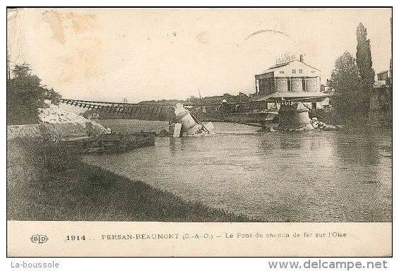 95 PERSAN BEAUMONT - le pont du chemin de fer (ELD)