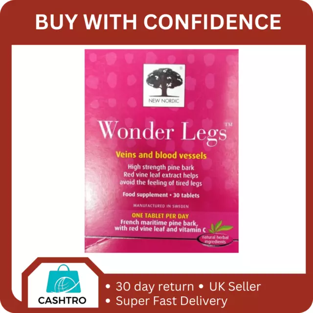 New Nordic Wonder Legs Veins and Blood Vessels 30 Tablets Food Supplement NEW