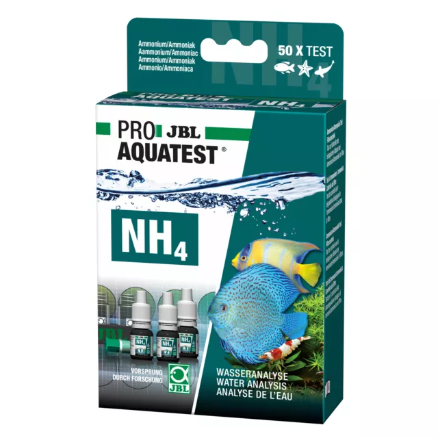 Proaquatest NH4 Ammonium Test Rapide Étang de Jardin Eau Douce Mer