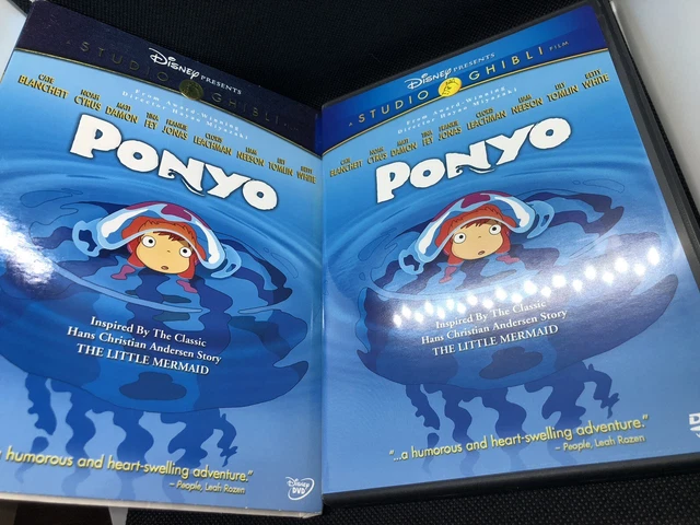 PONYO (DVD, 2010, 2-Disc Set) Studio Ghibli, Disney, Cate Blanchett
