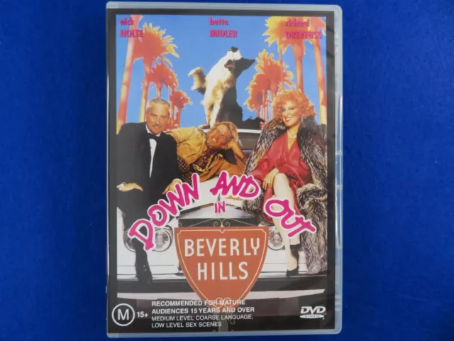 Down And Out In Beverly Hills - Nick Nolte - DVD - Region 4 - Fast Postage !!