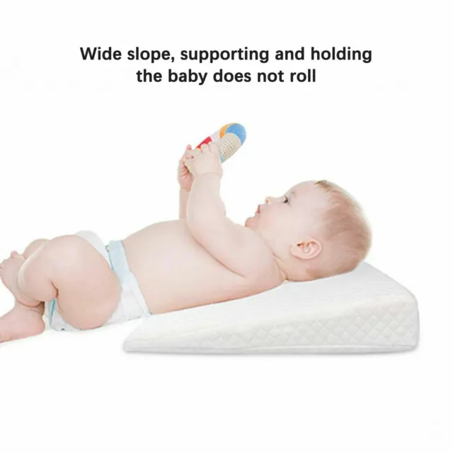 Baby Wedge Pillow Anti Reflux Colic Cushion For Pram Crib Cot Bed Flat Foam UK