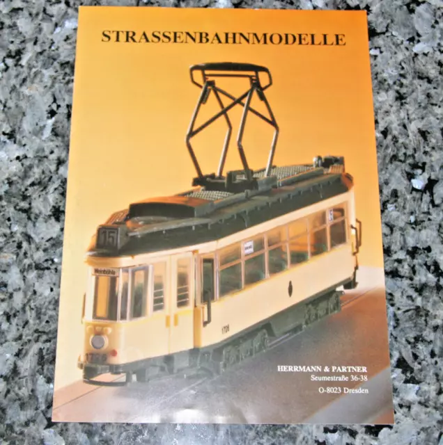 Katalog Strassenbahnmodelle Hermann und Partner verm. 90 er Jahre