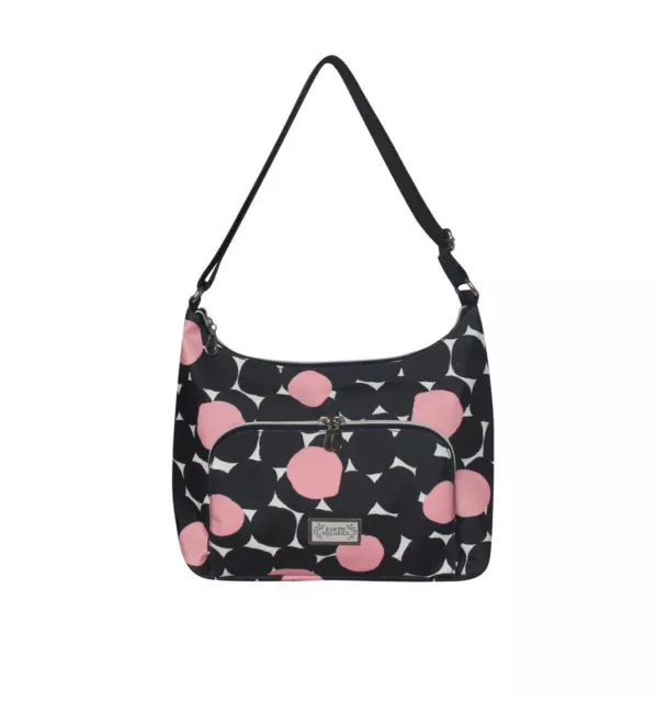 Earth Squared Oil Cloth Lois Hobo Shoulder Bag-Florence/Blue & Pink Blossom