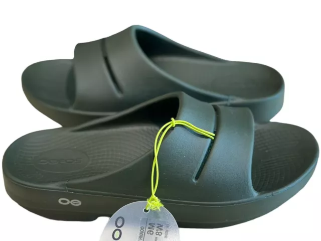 OOFOS OOahh Size Men's 6 / Women's 8 Unisex Slide Sandals - Olive Green NEW