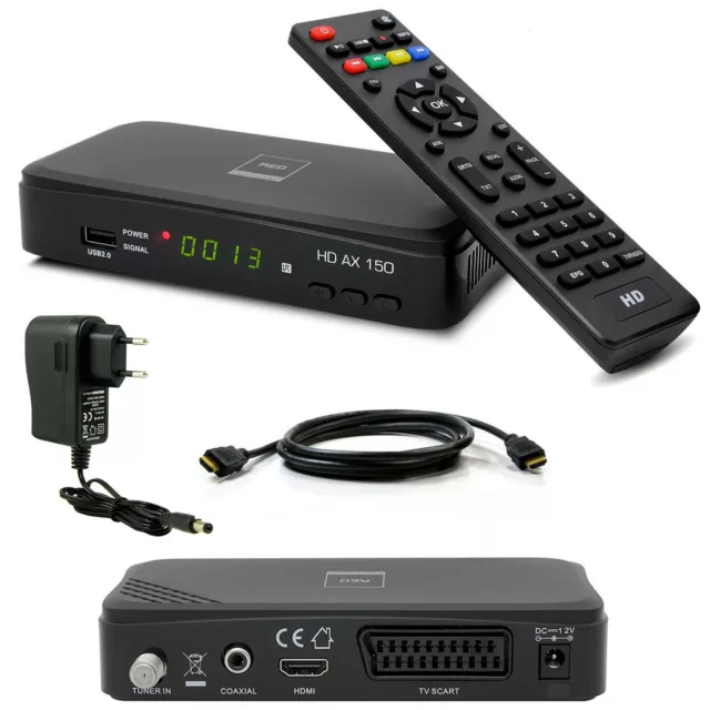 HDTV HD FULL Digital Sat Receiver OPTICUM AX150 AX 150 HDMI DVB-S2 1080p USB S60