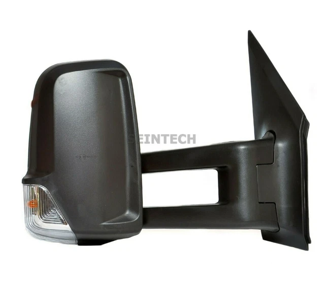 Mercedes Sprinter Full Door Wing Mirror Electric Black Long Arm OS RIGHT 2006-17