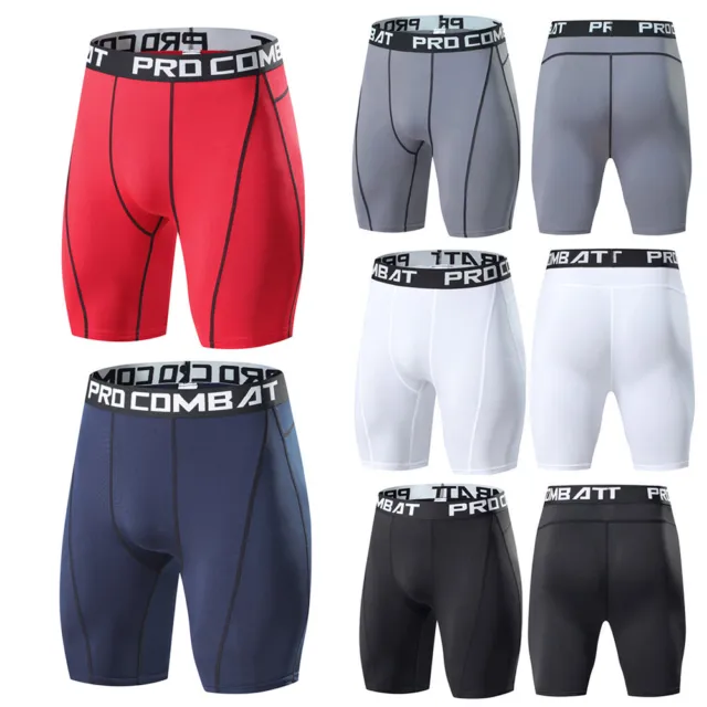 Short De Compression Pour Hommes Couche De Base Slip De Sport Pantalon De 》