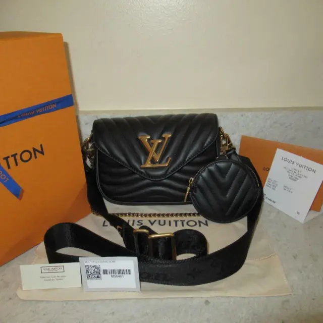 NEW FULL SET RECEIPT Louis Vuitton WAVE Black Multi Pochette Strap Shoulder  Bag $2,799.99 - PicClick