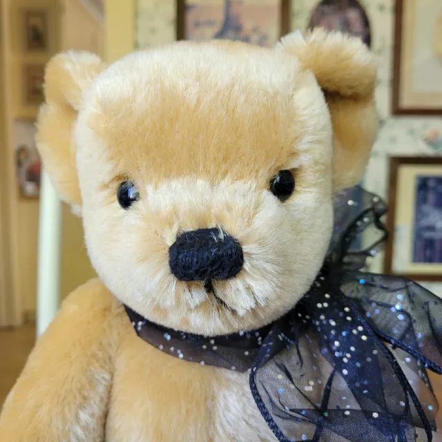 Golden Blond Mohair Merrythought Teddy  Bear, Shropshire, England 15in EUC