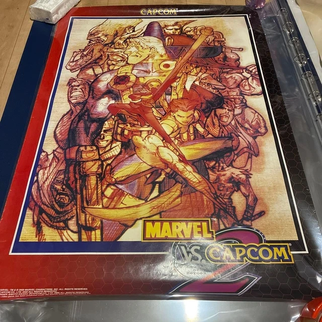 MARVEL VS CAPCOM 2 - Promotional B1 size Arcade Poster Capcom