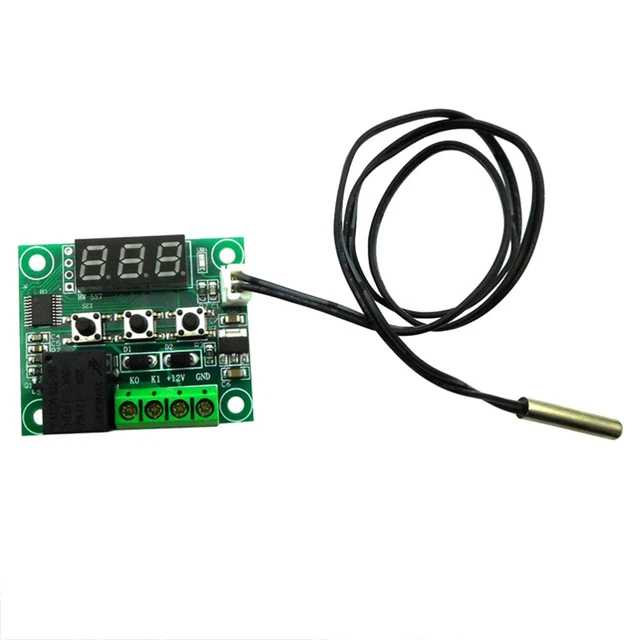 Modulo Termostato W1209 12V Con Sensore – Interruttore Digitale Per Controllo Temperatura Da -50 A 110°C