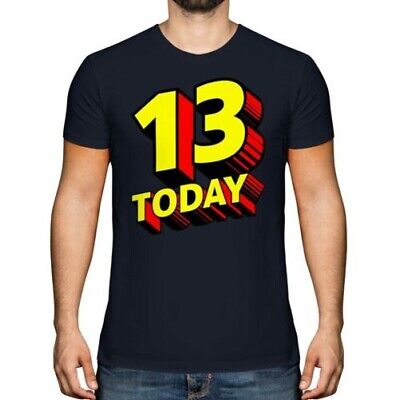 Today 13 Today Bd Superhéros Modèle Hommes T-Shirt Cadeau 13TH Anniversaire Fête Âge 