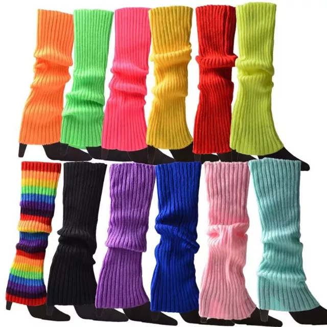 Leg Warmers 80s Legging Warm Socks Knitted Women Socks Dance Disco Party Costume 2