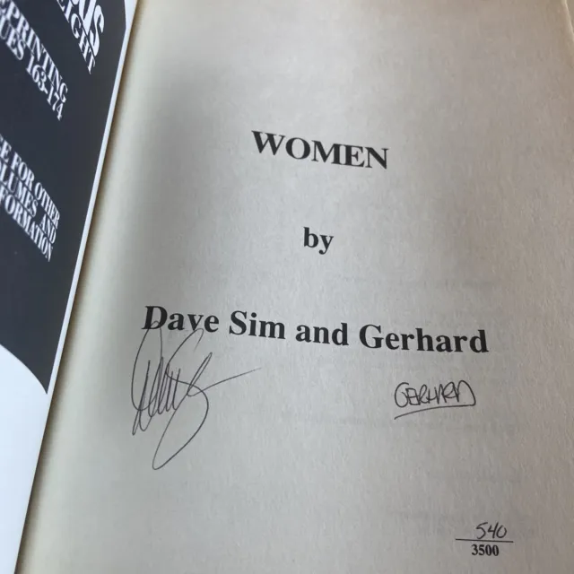 Women, Vol. 8  Signed By Dave Sim & Gerhard 540/3500 Cerebus 1st Printing