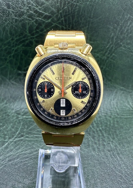 CITIZEN BULLHEAD BRAD Pitt Vintage Mechanical Automatic Chronograph Watch 8110 M 450.00 PicClick UK