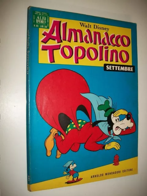 Almanacco Topolino:walt Disney.albi D'oro:n.165 Mondadori Settembre 1970 Buoniss