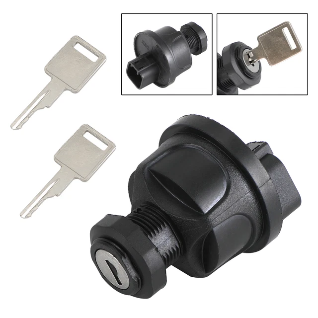 Vorally Cylindre de serrure de commutateur d'allumage avec 2 clés compatible avec Kia Rio5 2006-2009 Kia Rio 2006-2010 Kia Rio Cylindre de serrure d'allumage avec interrupteur à clé Serrure de