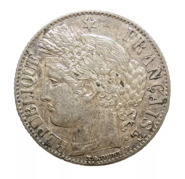 Rare tres belle 1 franc ceres 1888 A Argent Silver