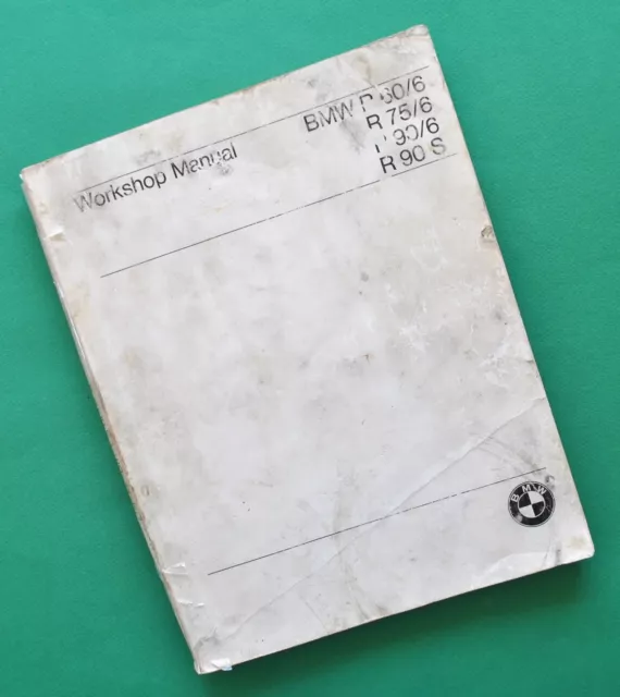 Original BMW Motorcycle Service Manual Book Workshop Manual R60/6 R75/6 R90/6