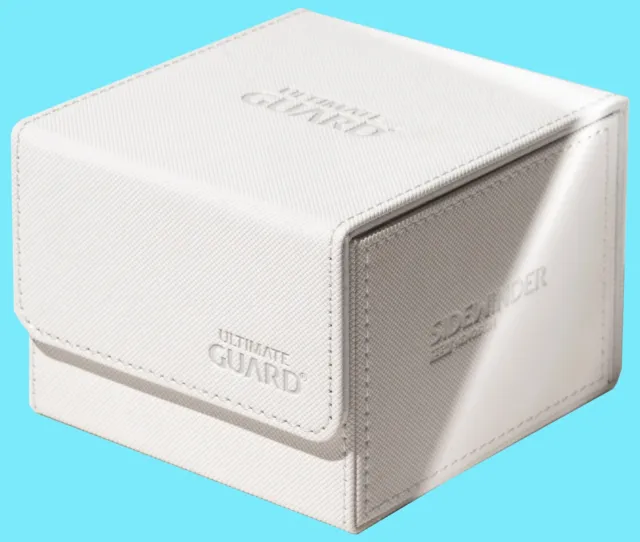 ULTIMATE GUARD MONOCOLOR WHITE 133+ SIDEWINDER DECK CASE Card Storage Box ccg