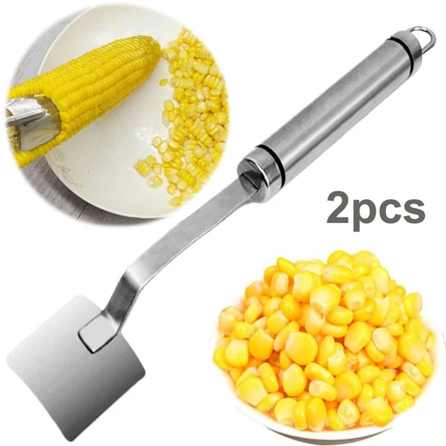 CORN COB STRIPPER Tool Stainless Steel Corn Kernel Remover Tool Kitchen ...