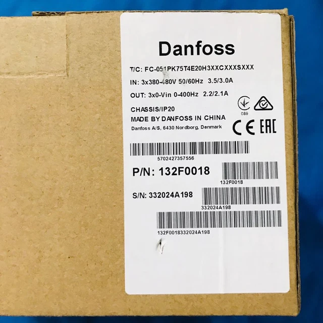 1PCS FC-051PK75T4E20H3XXCXXXSXXX 132F0018 0.75KW New For DANFOSS inverter
