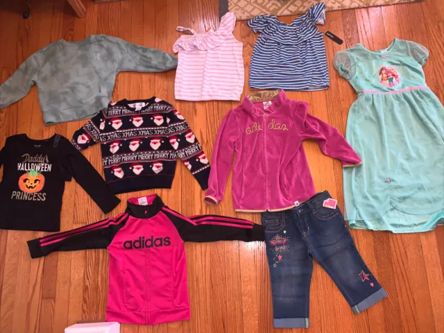 Girls NEW & used Lot of Clothes 5T - 6T Gap ADIDAS Children’s Place, Nordstrom