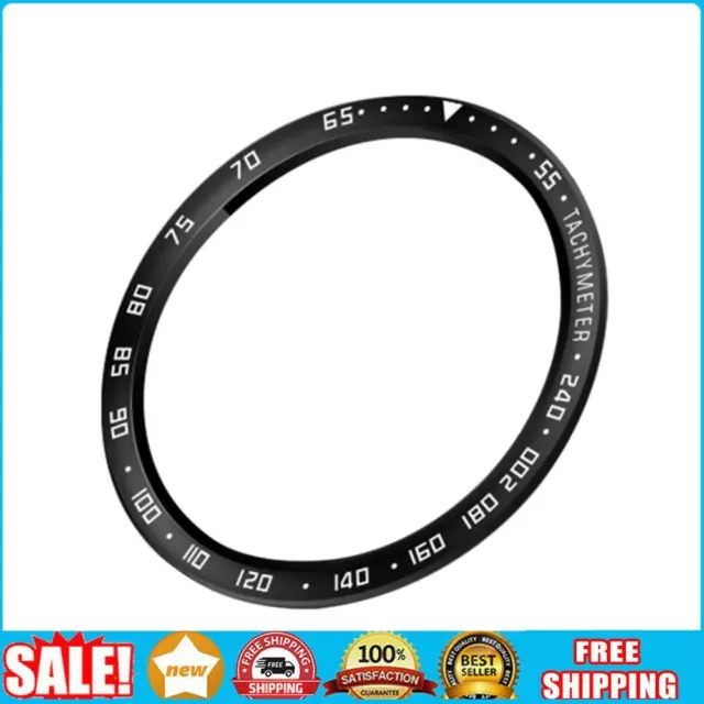 Bezel Bumper Ring for Galaxy Watch 4 Classic 46mm (E Black White)