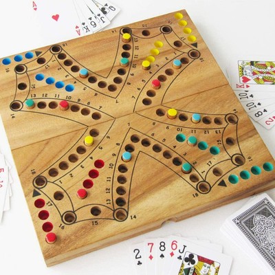 Jeu de TOC - TOCK en bois de 2 à 4 joueurs, CE jeux de société TAC TIK TAK TIC