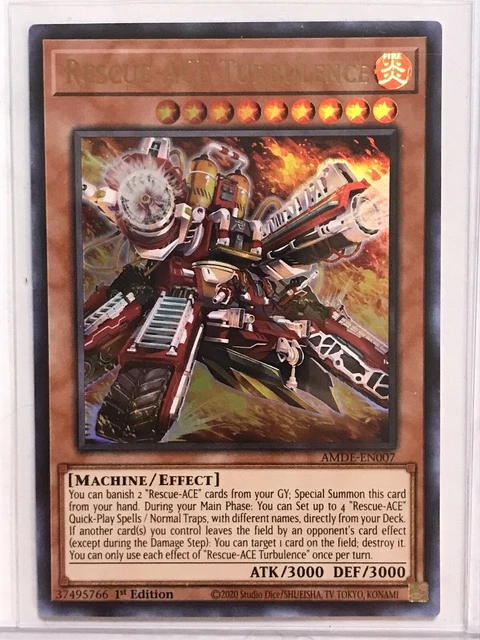 Rescue - ACE Turbulence AMDE-EN007 Ultra Rare Yu-Gi-Oh! 1st Edition NM