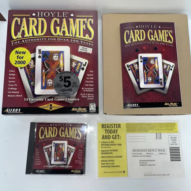 14 x Sierra Hoyle Card Games CD-ROM GAME (PC win95/98, Apple PowerPC/PowerMac)