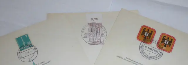 Briefmarken Berlin Sonderpostwertzeichen 1956 ETB 3 Blätter 4 Marken