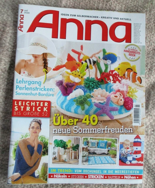 ANNA Juli 2020  Ideen zum Selbermachen  Häkeln Stricken Nähen Handarbeiten