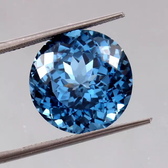 10 Ct AAA+ Natural Royal Blue Sapphire Round  Cut GIE Certified Loose Gemstone