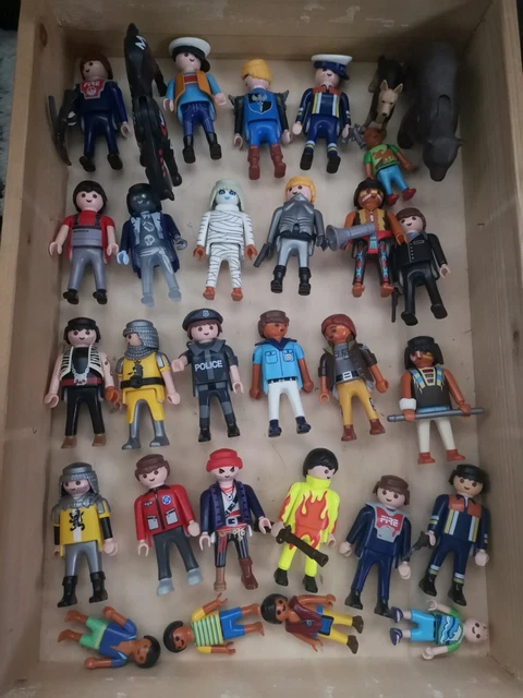 Énorme Lot Playmobil – Bâtiments, Personnages, Animaux, Véhicules – Occasion Bon état