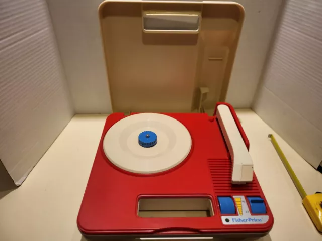 Vintage Fisher Price Record Player 1989 Model 3814, Nostalgic, Tested Works