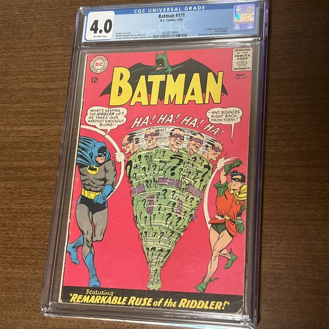Batman #171 CGC 4.0 - DC 1965 - 1st Silver Age appearance of Riddler!