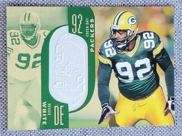 REGGIE WHITE 1998 Upper Deck SPx Finite #ED /7600 Football Card #34 Packers HOF