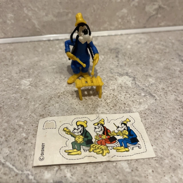 Pippo KINDER Sorpresine componibili BANDA DISNEY Con XILOFONO e adesivo