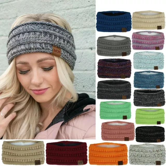 Knitted Knot Headband Head Wrap Ear Hair Band Winter Crochet Turban Women nbm / 2