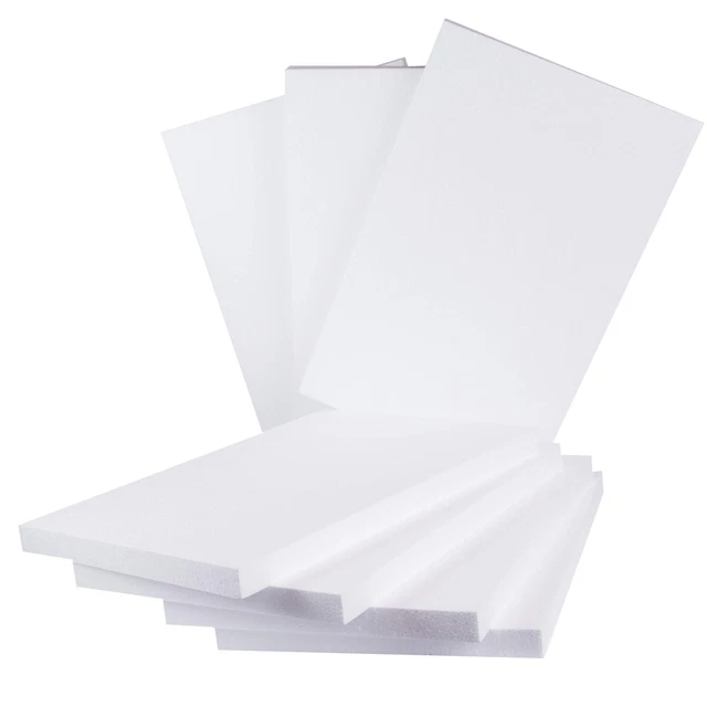 Craft Foam Block - 7 Pack of 11x17x1 EPS Polystyrene Sheet
