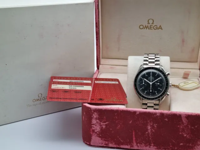 Omega Speedmaster Reduced Chronograph Steel 3510.50.00 Automatic Full Set 2004