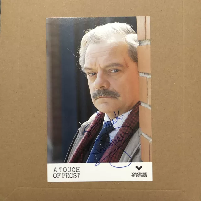 Sir David Jason Signed A Touch Of Frost Promo Photo Card /