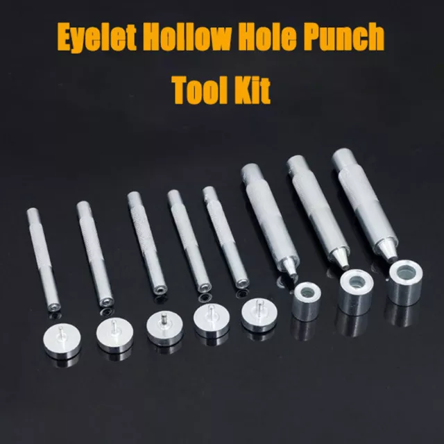 1pcs Eyelet Hollow Hole Punch Tool Kit Hand Setting for DIY Leather Crafts