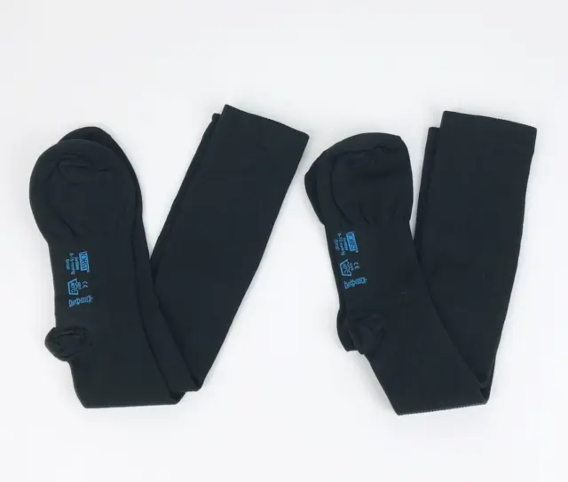 Calcetines de vestir de alta compresión para hombre Jobst 8-15 mm HG negros talla pequeña 2 pares
