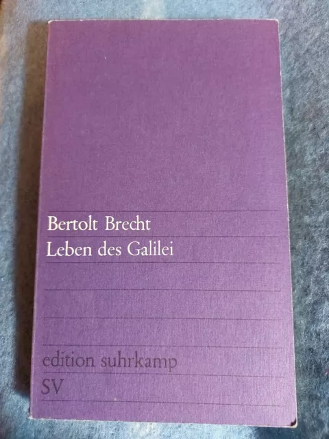 Leben des Galilei Brecht, Bertolt Buch, suhrkamp verlag