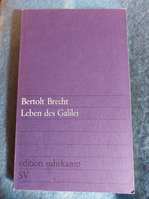 Leben des Galilei Brecht, Bertolt Buch, suhrkamp verlag