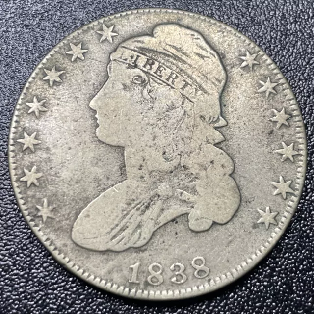 1838 Capped Bust Half Dollar 'Contemporary Copy' Bogus 50c
