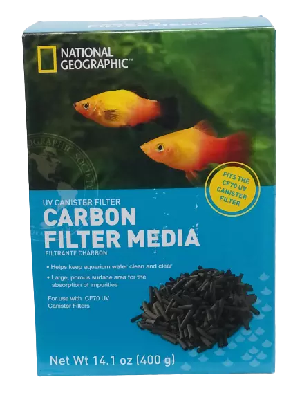 Carbon for Aquarium Fish Filter up to 70 gls. Bag of 400g/bag. Aquarium Carbon